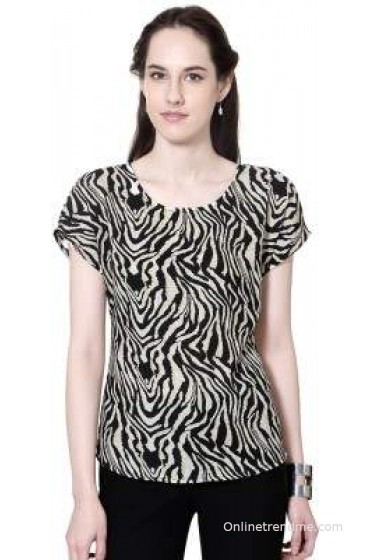 Van Heusen Casual Short Sleeve Printed Women's Top Van Heusen Casual Short Sleeve Printed Women's Top